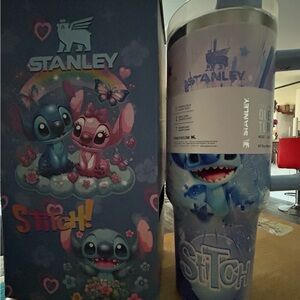 Stanley Blue & Pink Stitch Wrap Stainless Tumbler